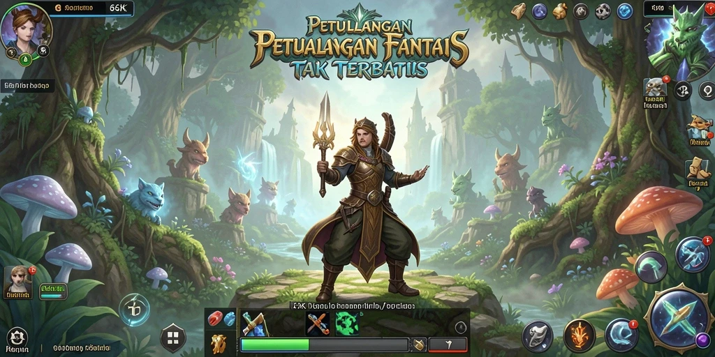 Screenshot dari gameplay RPG 66K yang seru dan mendebarkan.