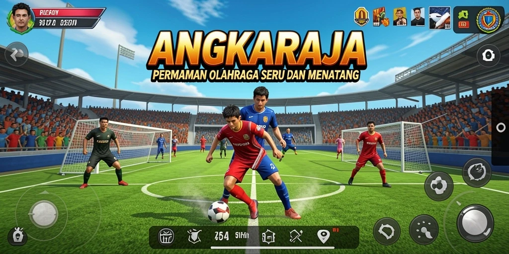 Tampilan gameplay menegangkan dalam ANGKARAJA yang penuh aksi.