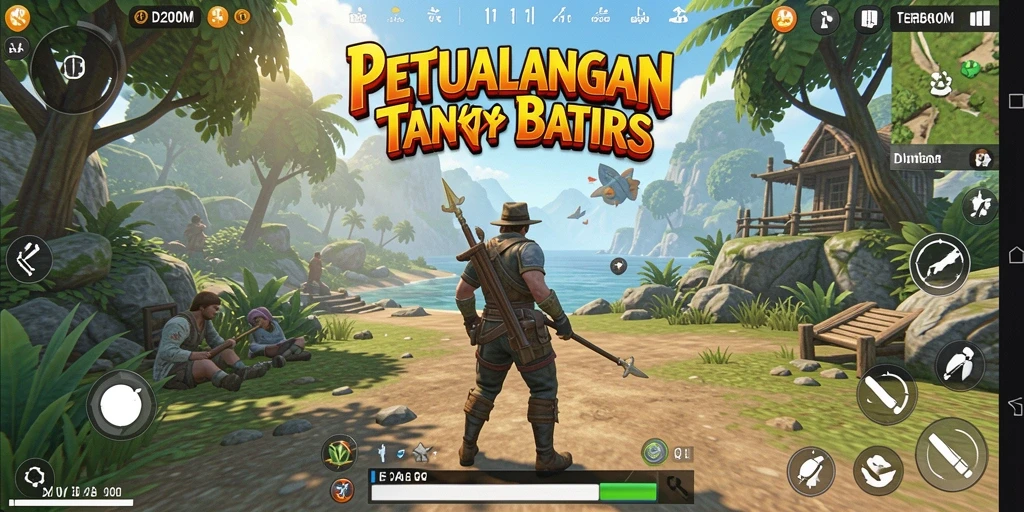 Tampilkan gameplay D200M di dunia terbuka yang kaya detail.