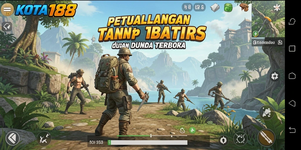 Tampilan gameplay KOTA188 dengan dunia terbuka yang luas.